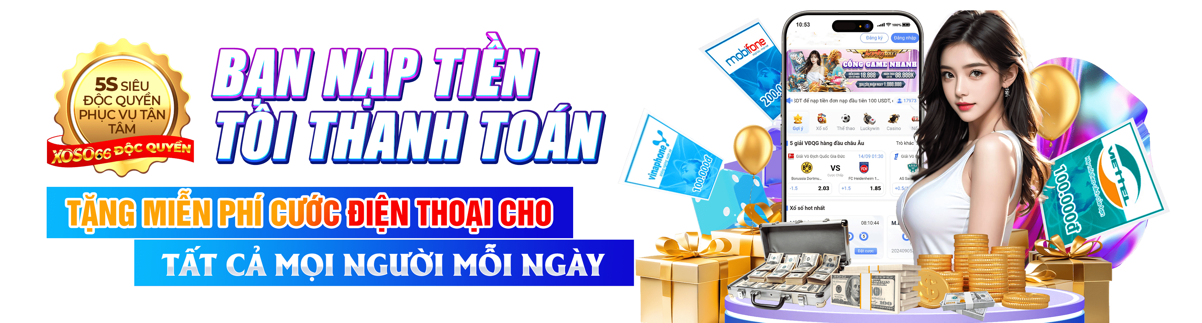 Hình ảnh quảng cáo của mibet hiển thị nền tảng và các lợi ích